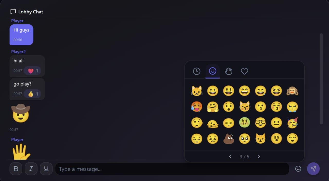 Fully upgraded chat