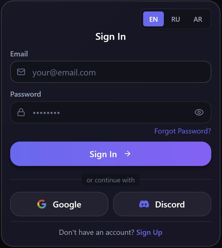 Convenient account sign-in